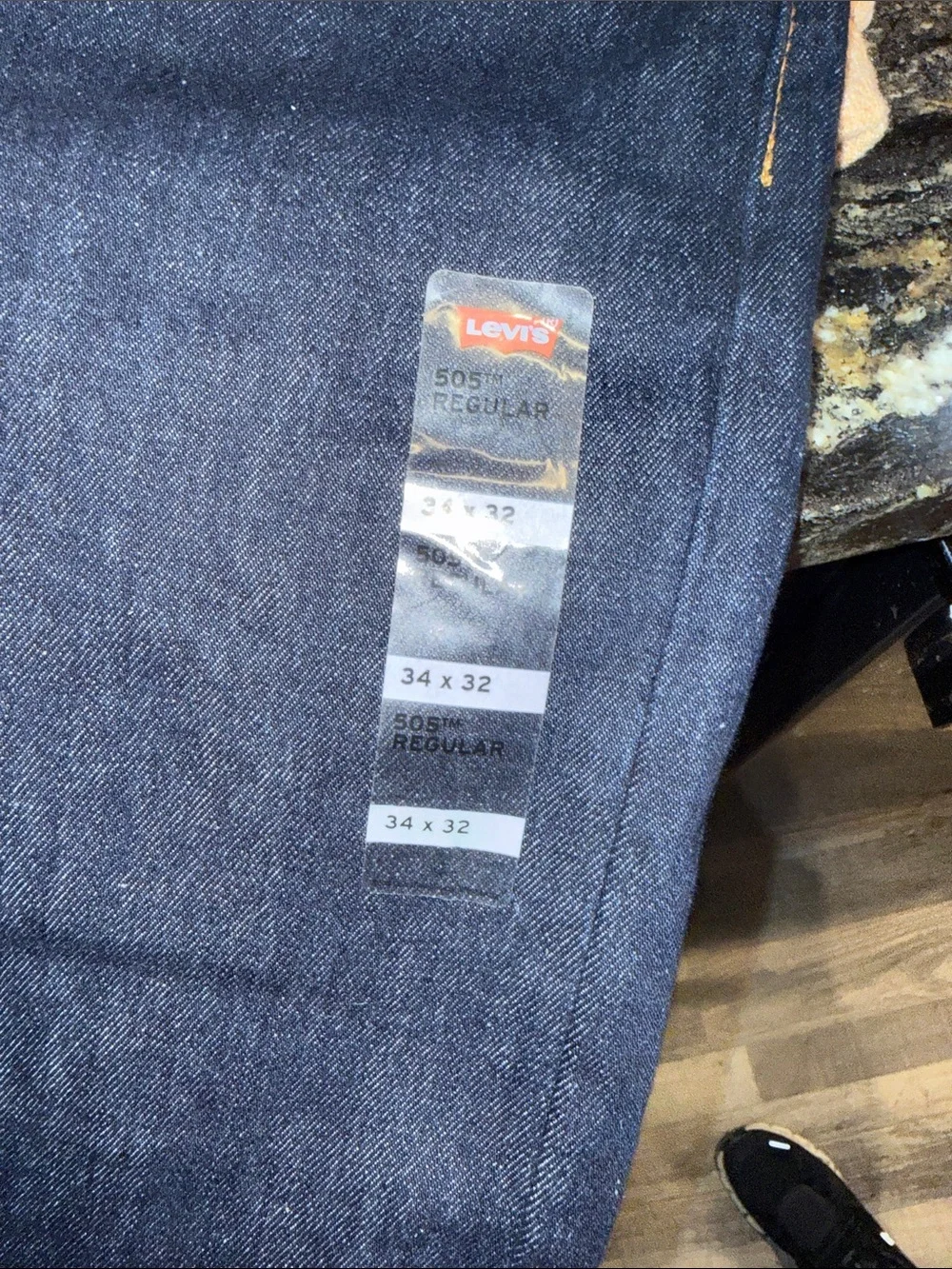 Men's Levi Strauss 505 Regular Fit Dark Indigo Jeans